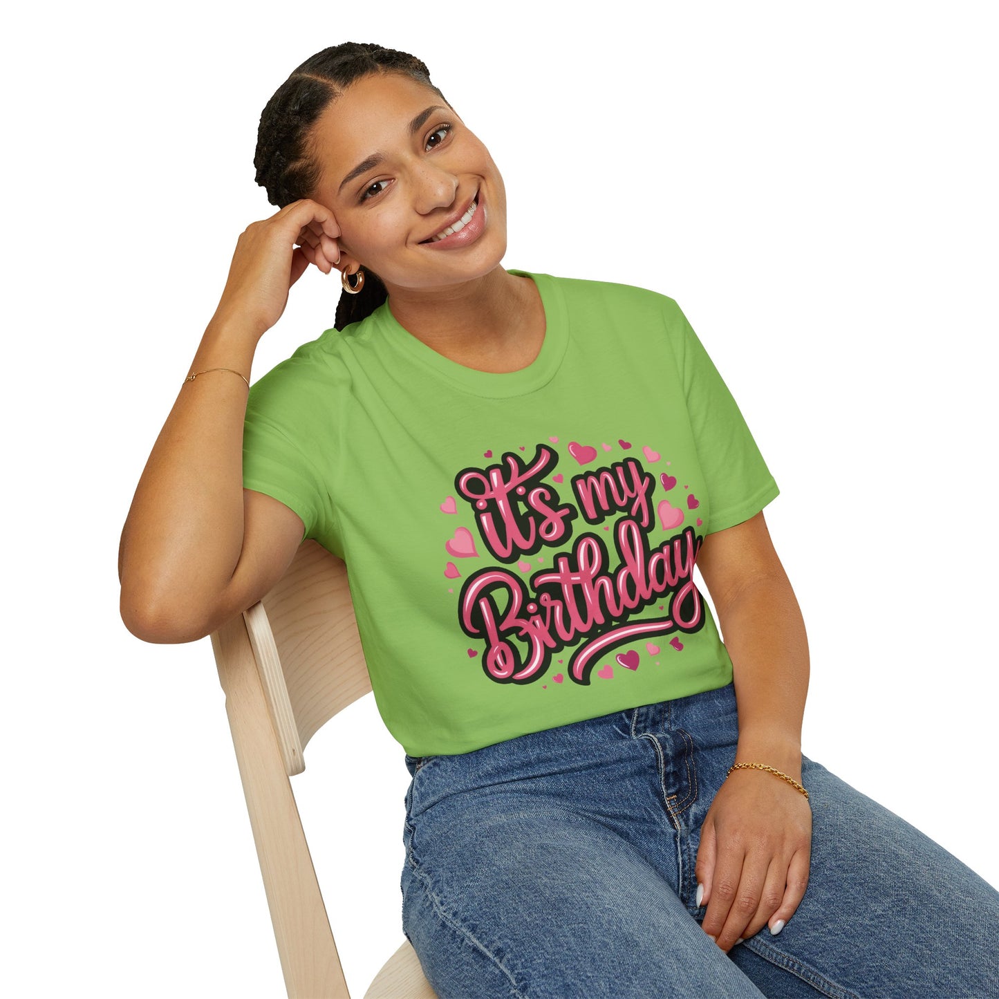 It's My Birthday Softstyle Girls T-Shirt