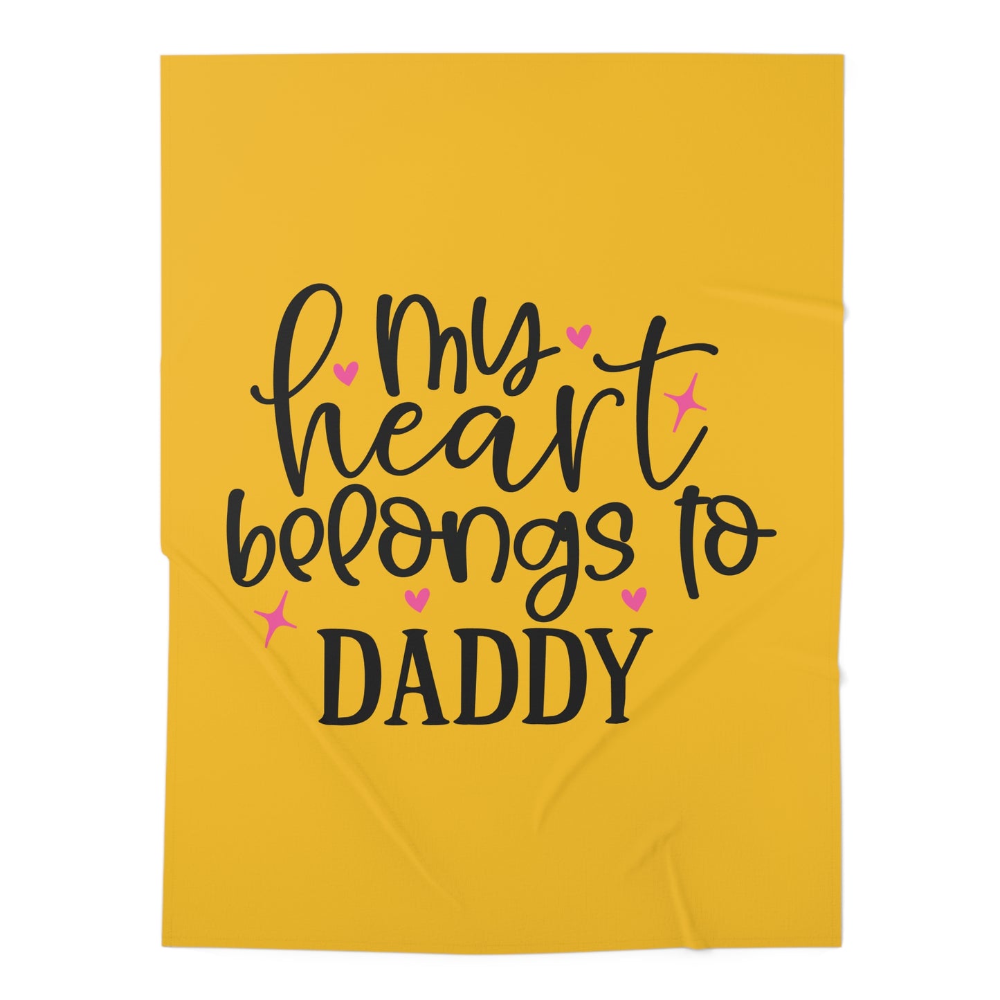 My Heart Belongs To Daddy - Baby Swaddle Blanket