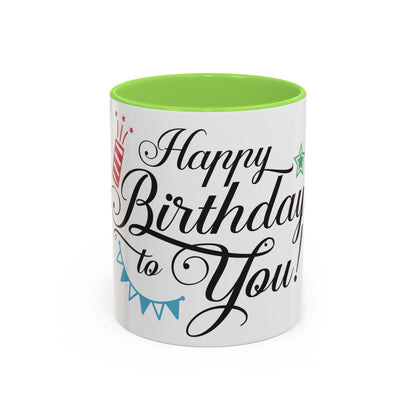 Happy Birthday To You Colorful Mugs