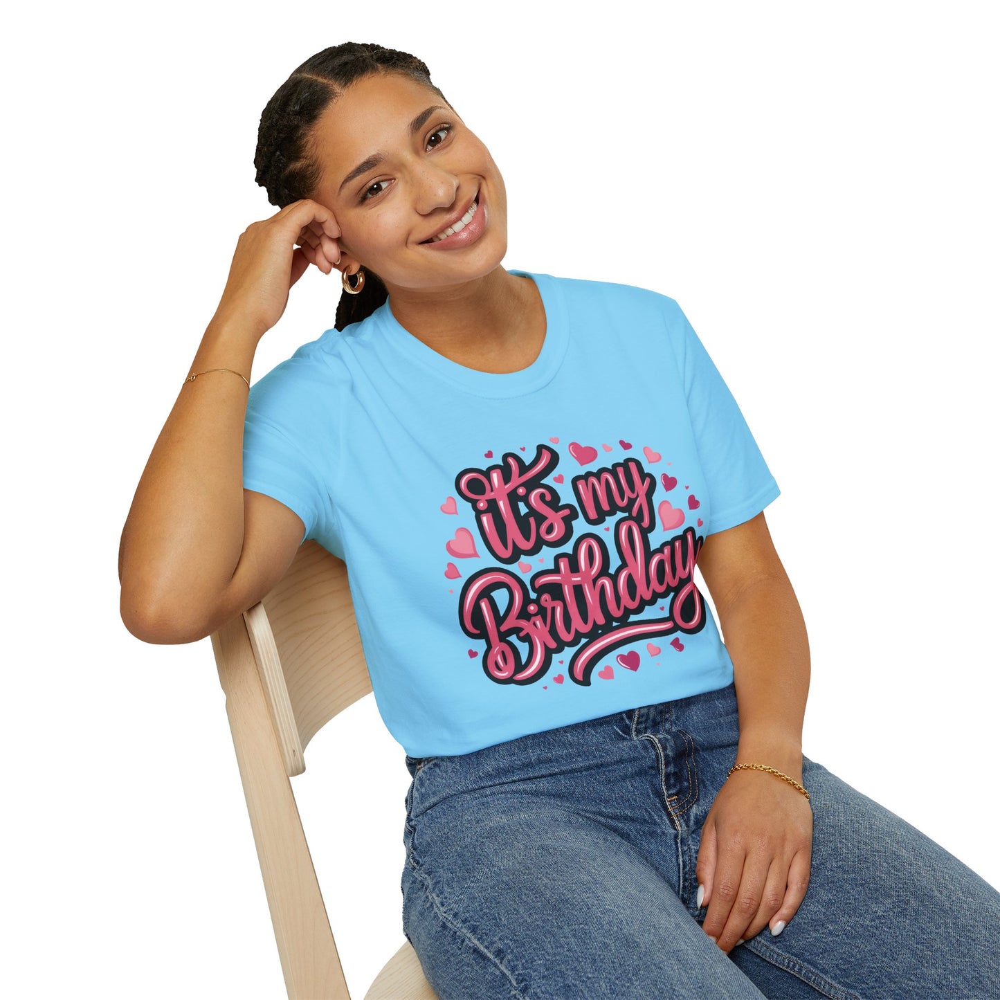 It's My Birthday Softstyle Girls T-Shirt