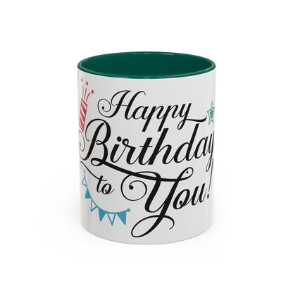 Happy Birthday To You Colorful Mugs